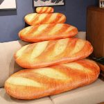 Soft and Cozy 3D Simulation Bread Plush Pillow for Home Decor