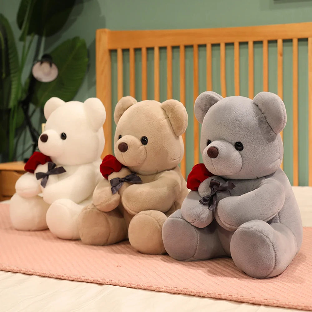 Cute Rose Bear Plush Toy – Perfect Valentine's and Birthday Gift - Image 4