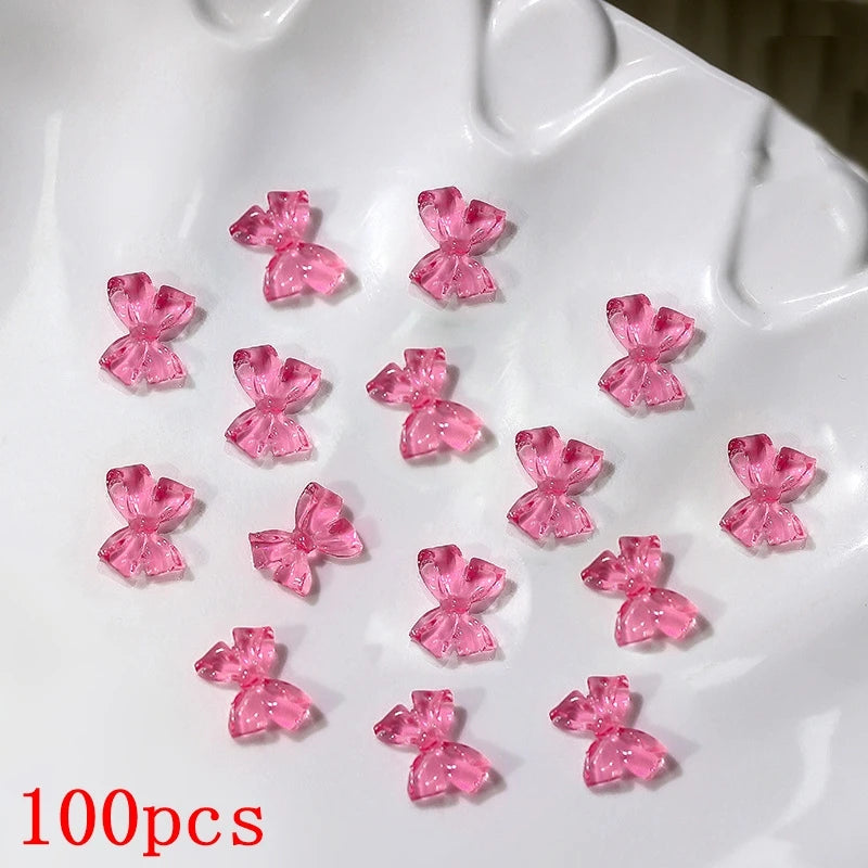 Bow Flower Nail Art Resin Decorations – Kawaii Manicures - Image 71