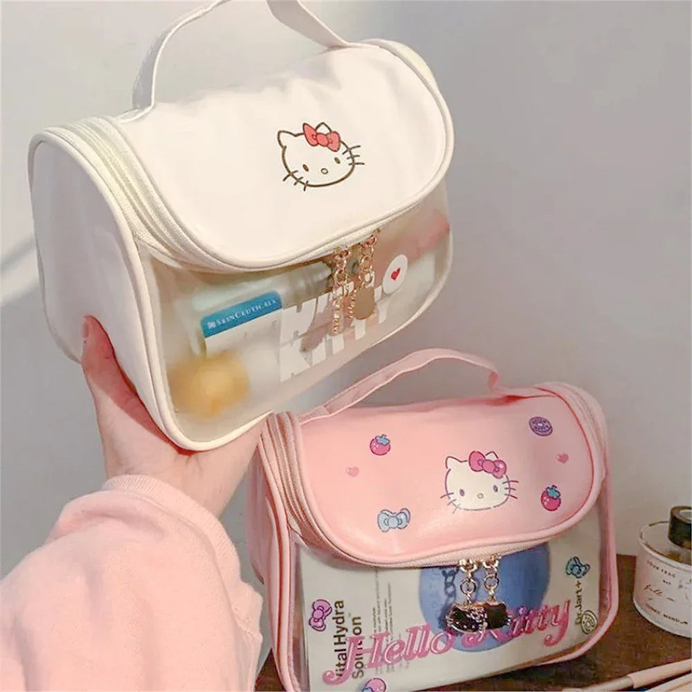 Sanrio Kawaii Hello Kitty Zipper Makeup Bag – Cute - Image 3