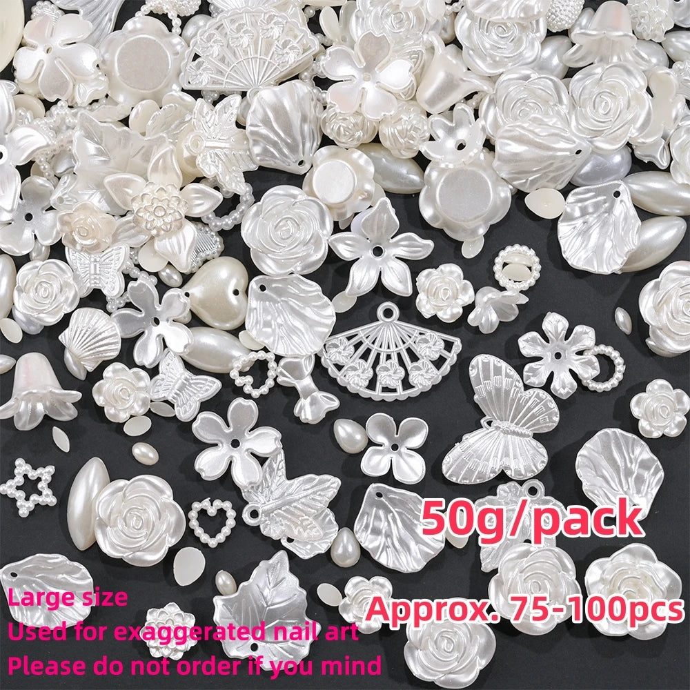 Bow Flower Nail Art Resin Decorations – Kawaii Manicures - Image 48