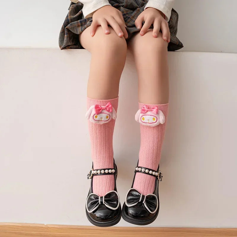 Kuromi Melody Cinnamoroll Kitty Cat Sanrio Socks – Kawaii Korean Style - Image 17