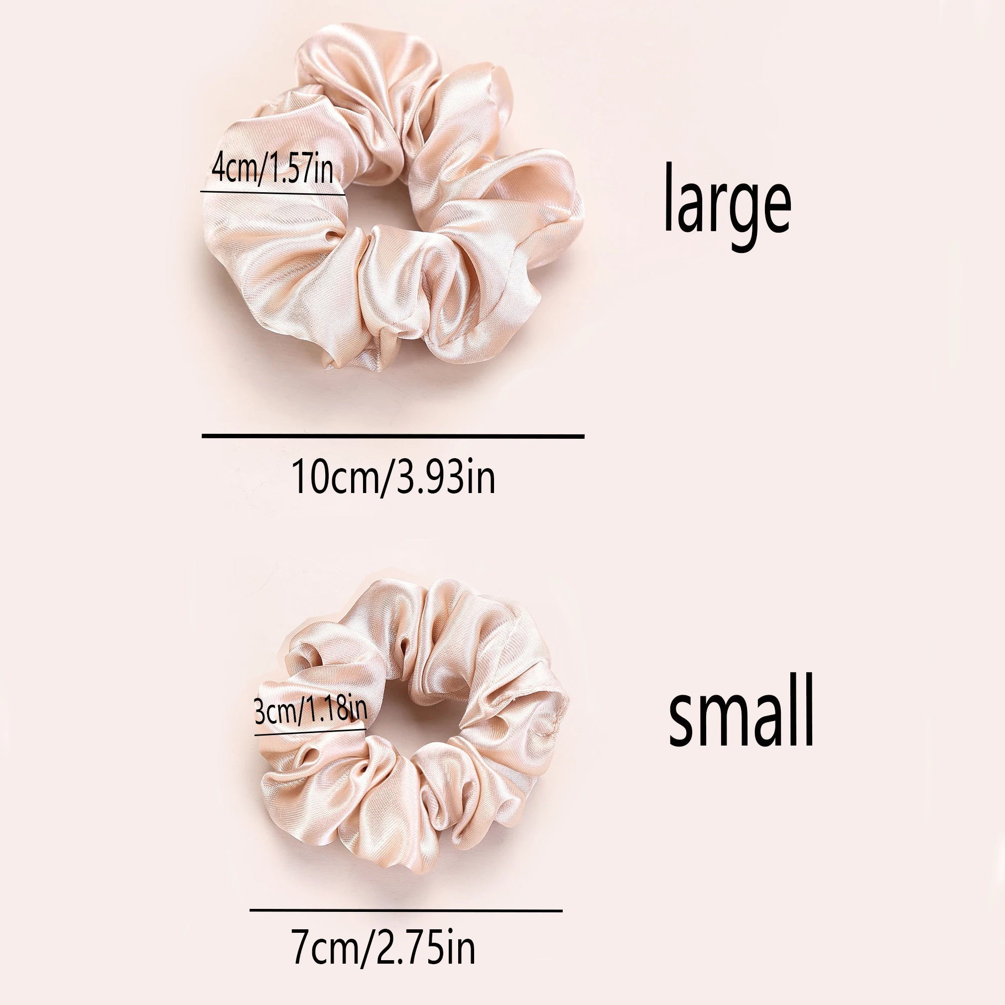 12PCS Soft Satin Colorful Large Intestine Hair Band Hair Accessories - Image 5