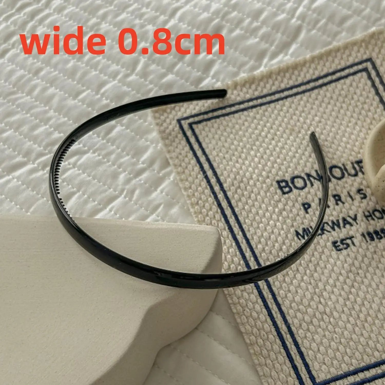 Plastic Translucent Hair Head Hoop Band – Non-slip Tooth Hairband - Image 16