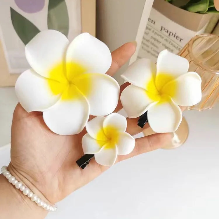 Plumeria Hair Clips – Fashionable Floral Accessories for Women and Girls - Image 10