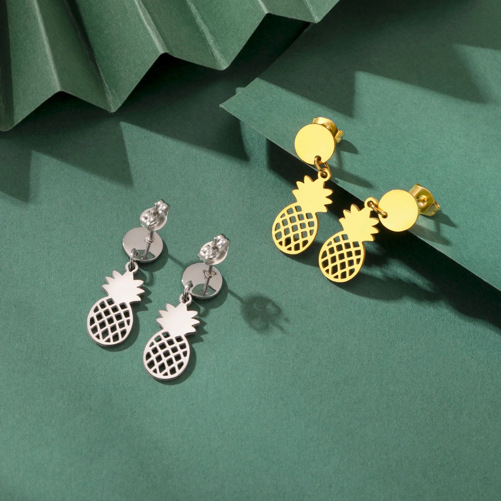 Sipuris Pineapple Earrings – Cute Kawaii Fruit Jewelry - Image 3