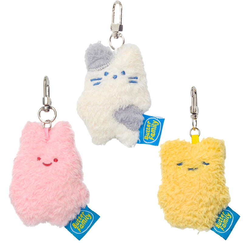 7cm Butter Rabbit Cut Plush Keychain – Adorable Anime Plush Toy - Image 7