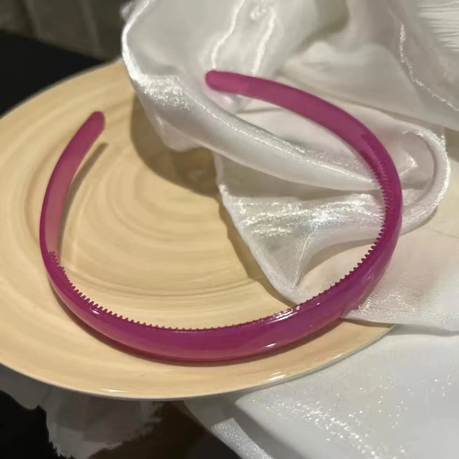 Plastic Translucent Hair Head Hoop Band – Non-slip Tooth Hairband - Image 18