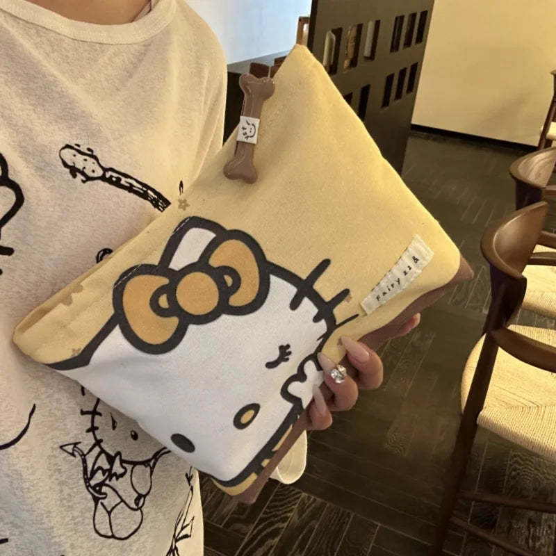 Cute Sanrio Hello Kitty Cosmetic Bag – Kawaii Travel Zipper Storage - Image 2