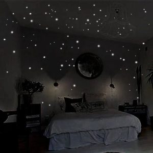 Illuminate Your Space with 407pcs Luminous Glow In The Dark Wall Stickers