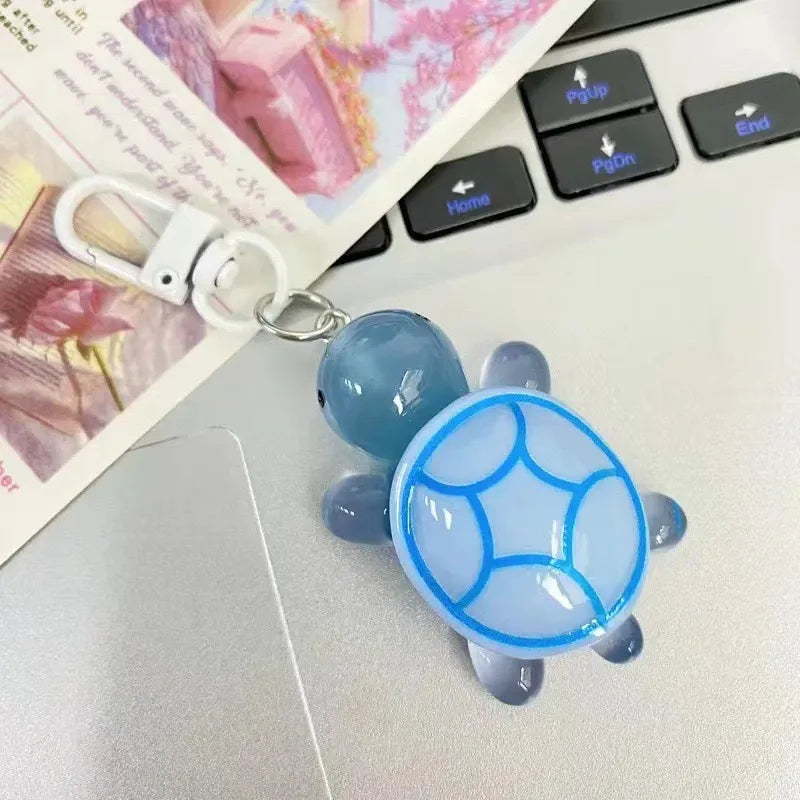Cute Glow-in-the-Dark Turtle Keychain - Image 8