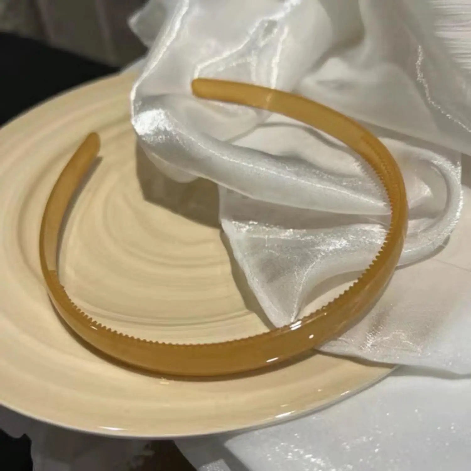 Plastic Translucent Hair Head Hoop Band – Non-slip Tooth Hairband - Image 23