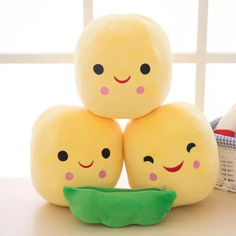 Adorable 25CM Plush Pea Doll – Perfect Kawaii Gift for Kids - Image 2