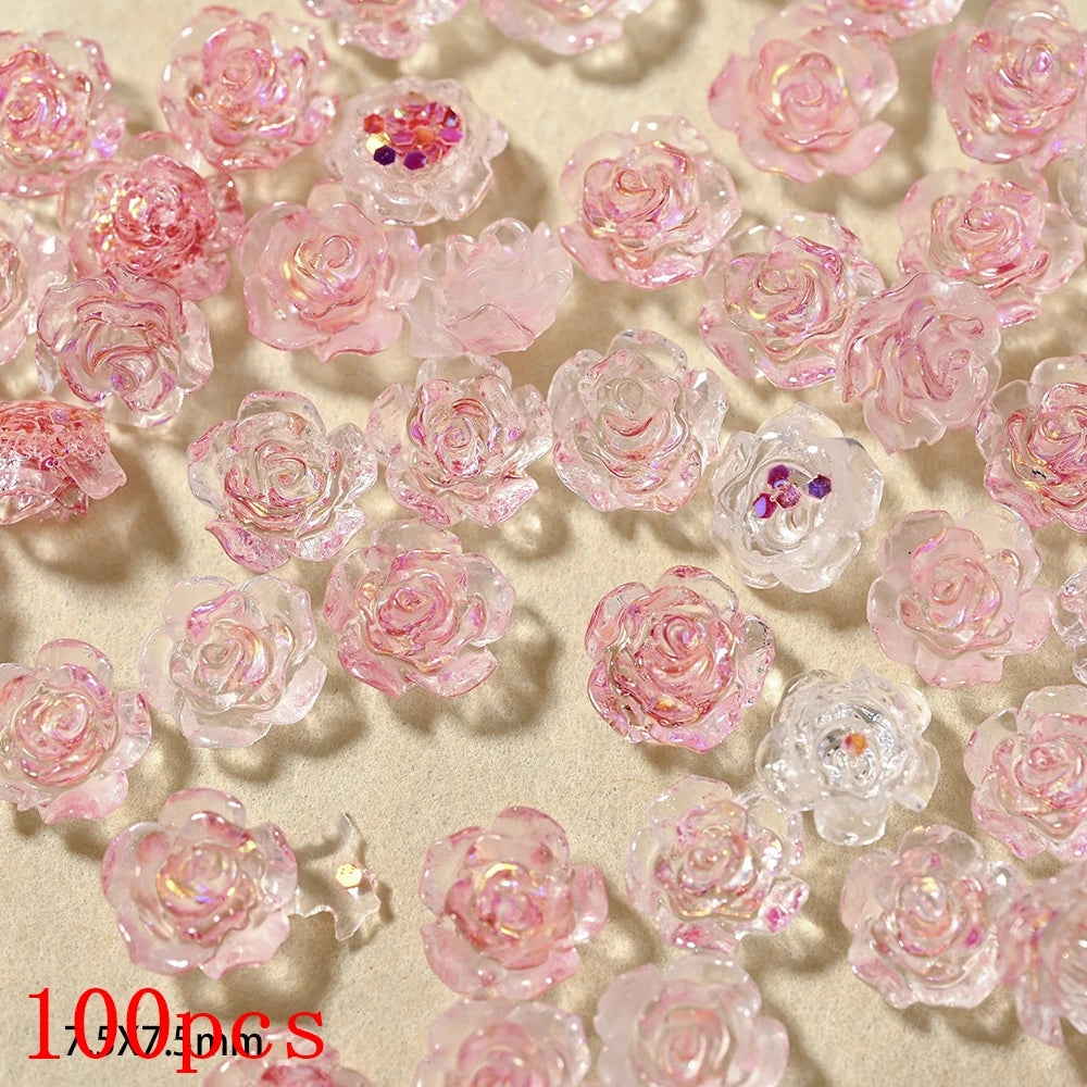 Bow Flower Nail Art Resin Decorations – Kawaii Manicures - Image 40