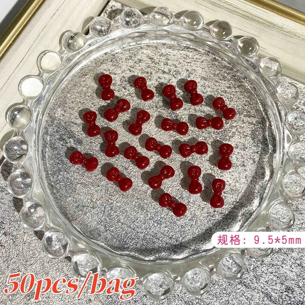 Bow Flower Nail Art Resin Decorations – Kawaii Manicures - Image 24