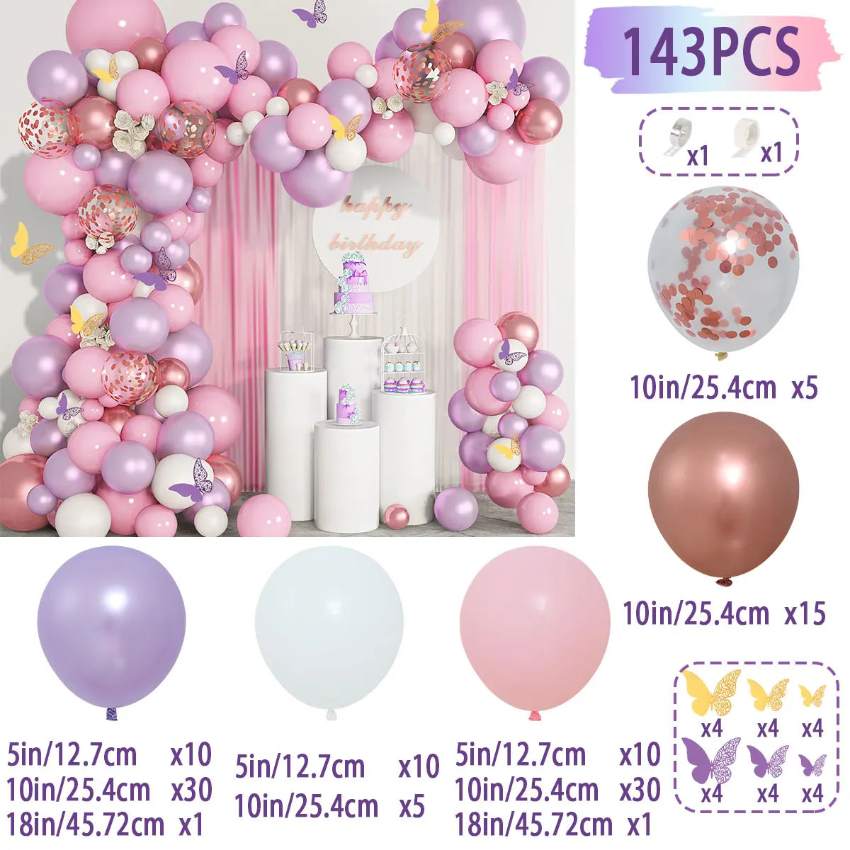 Retro Pink Pastel Macaron Balloon Garland Kit - Image 7