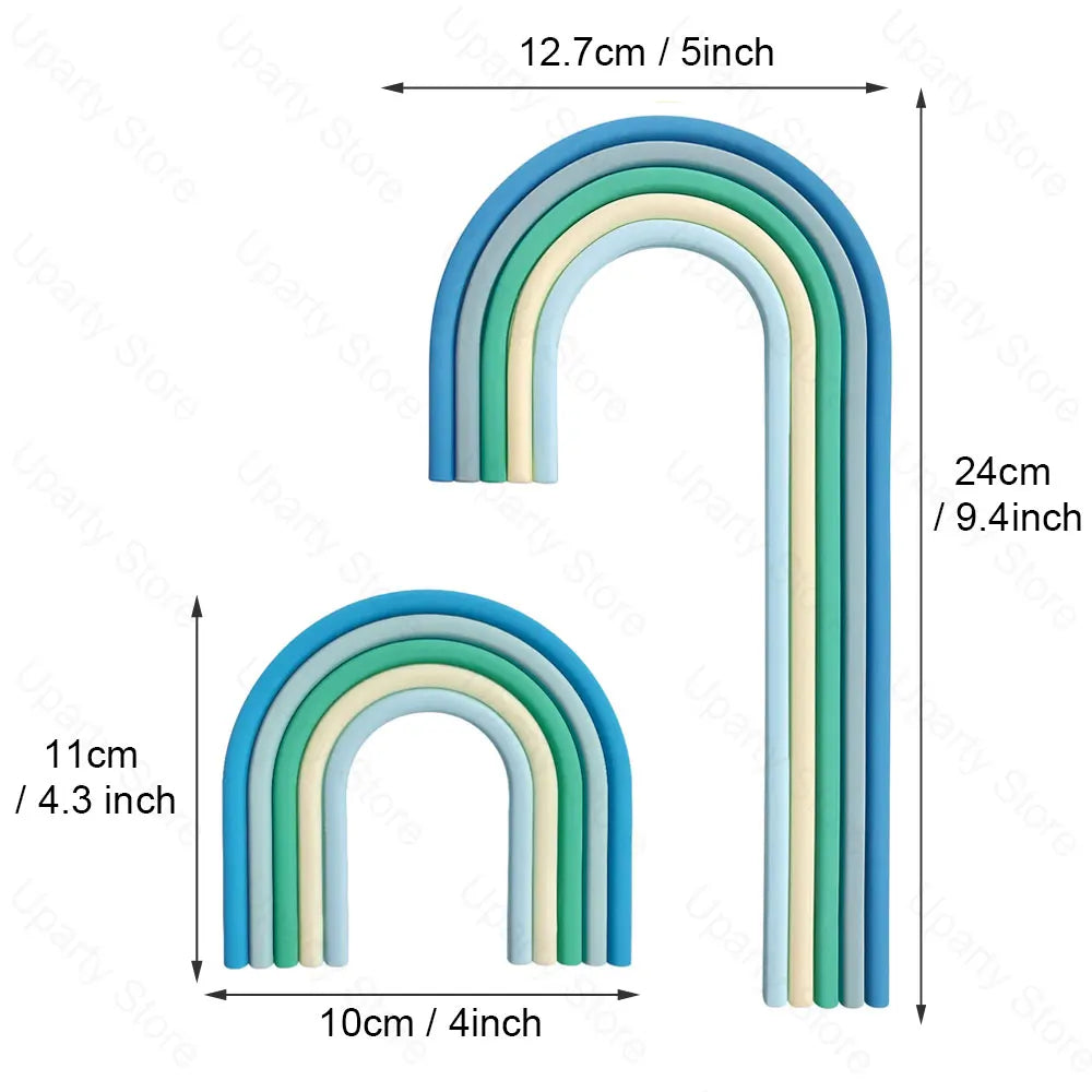 2 Packs Rainbow Cake Toppers - Image 9