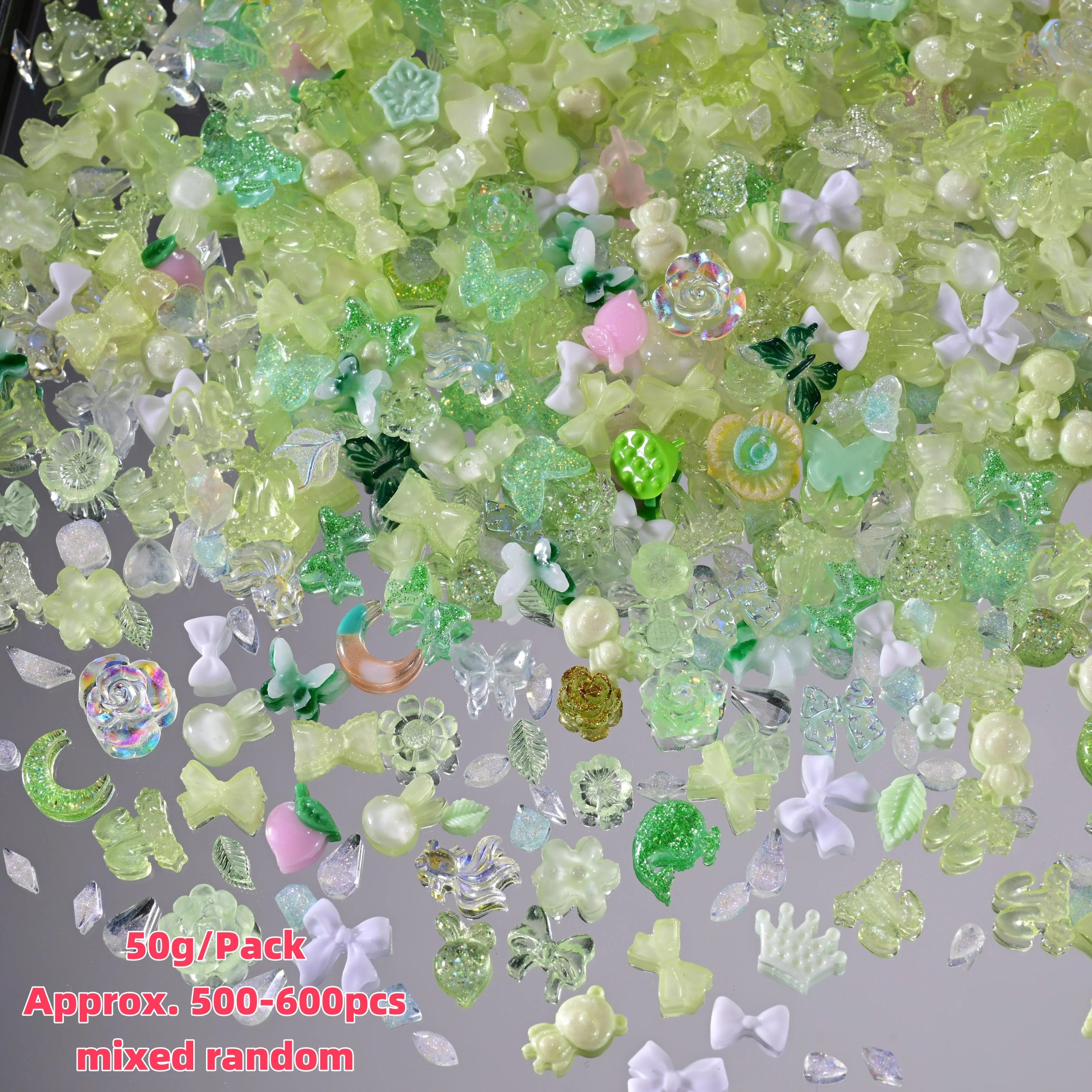 Bow Flower Nail Art Resin Decorations – Kawaii Manicures - Image 61