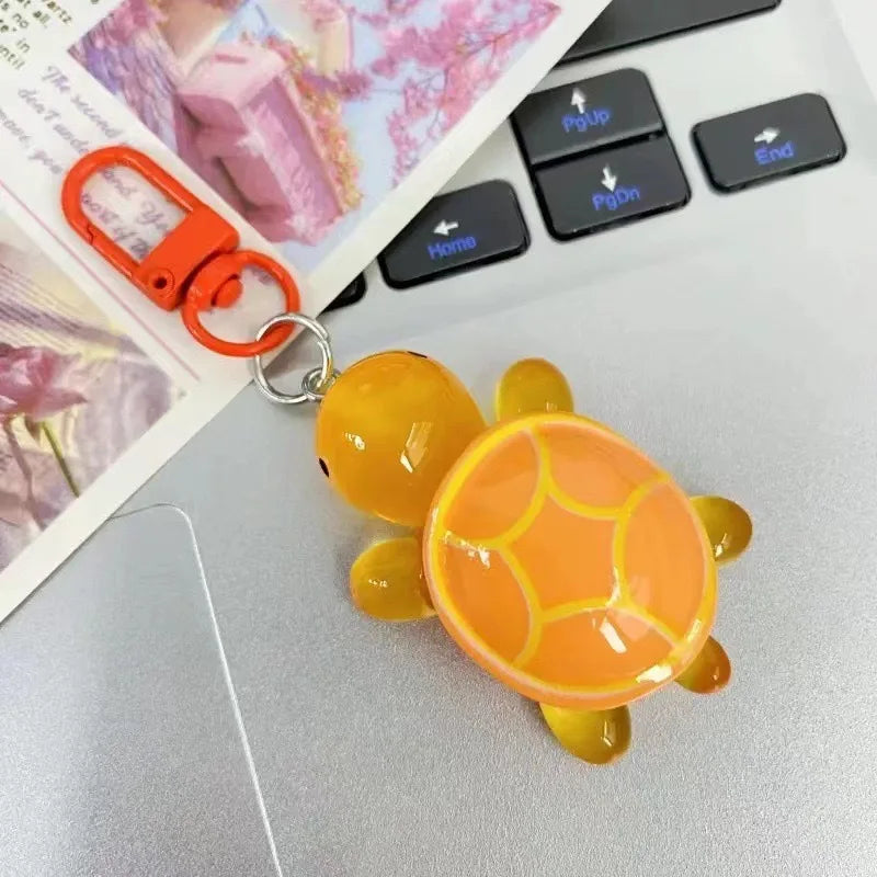 Cute Glow-in-the-Dark Turtle Keychain - Image 6