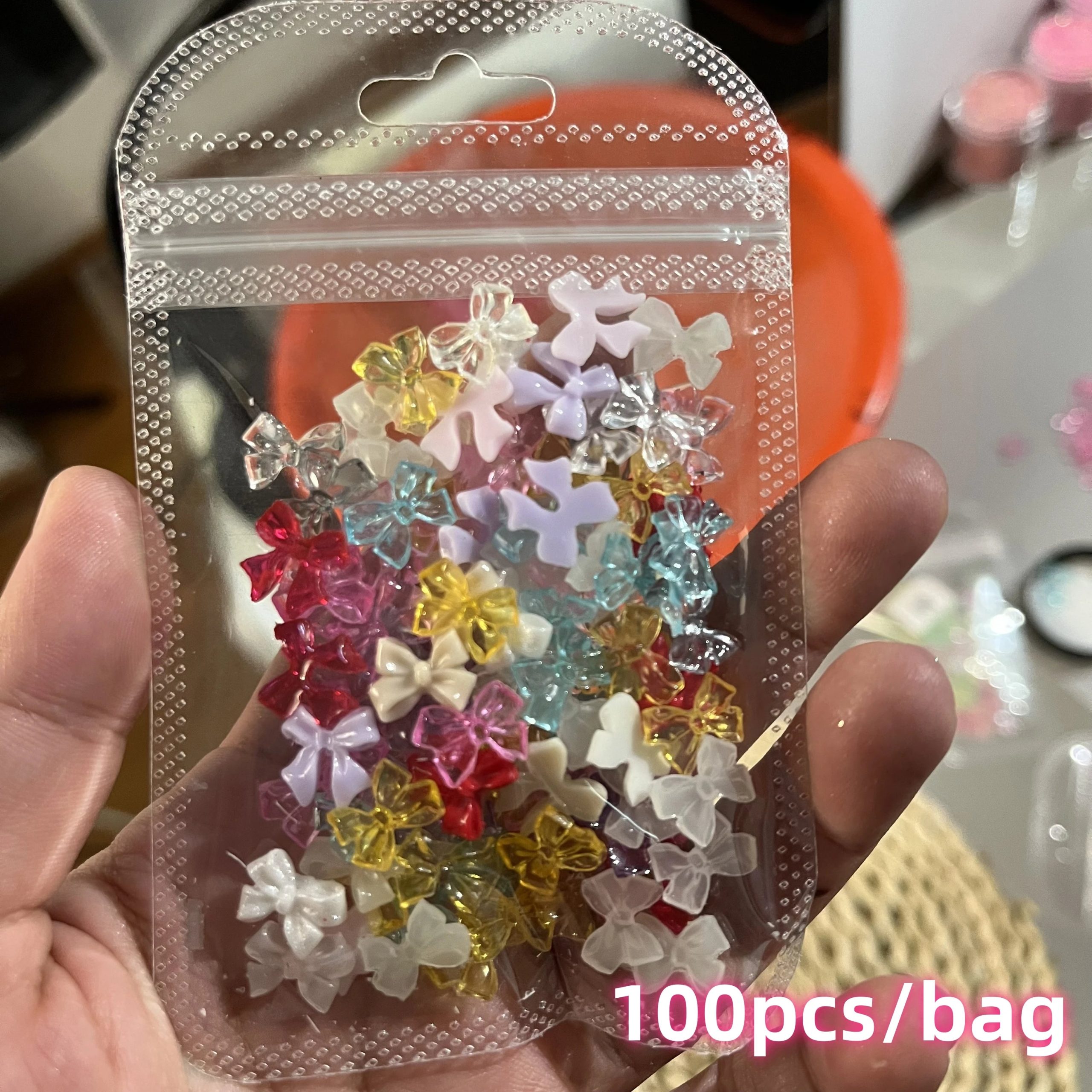 Bow Flower Nail Art Resin Decorations – Kawaii Manicures - Image 42