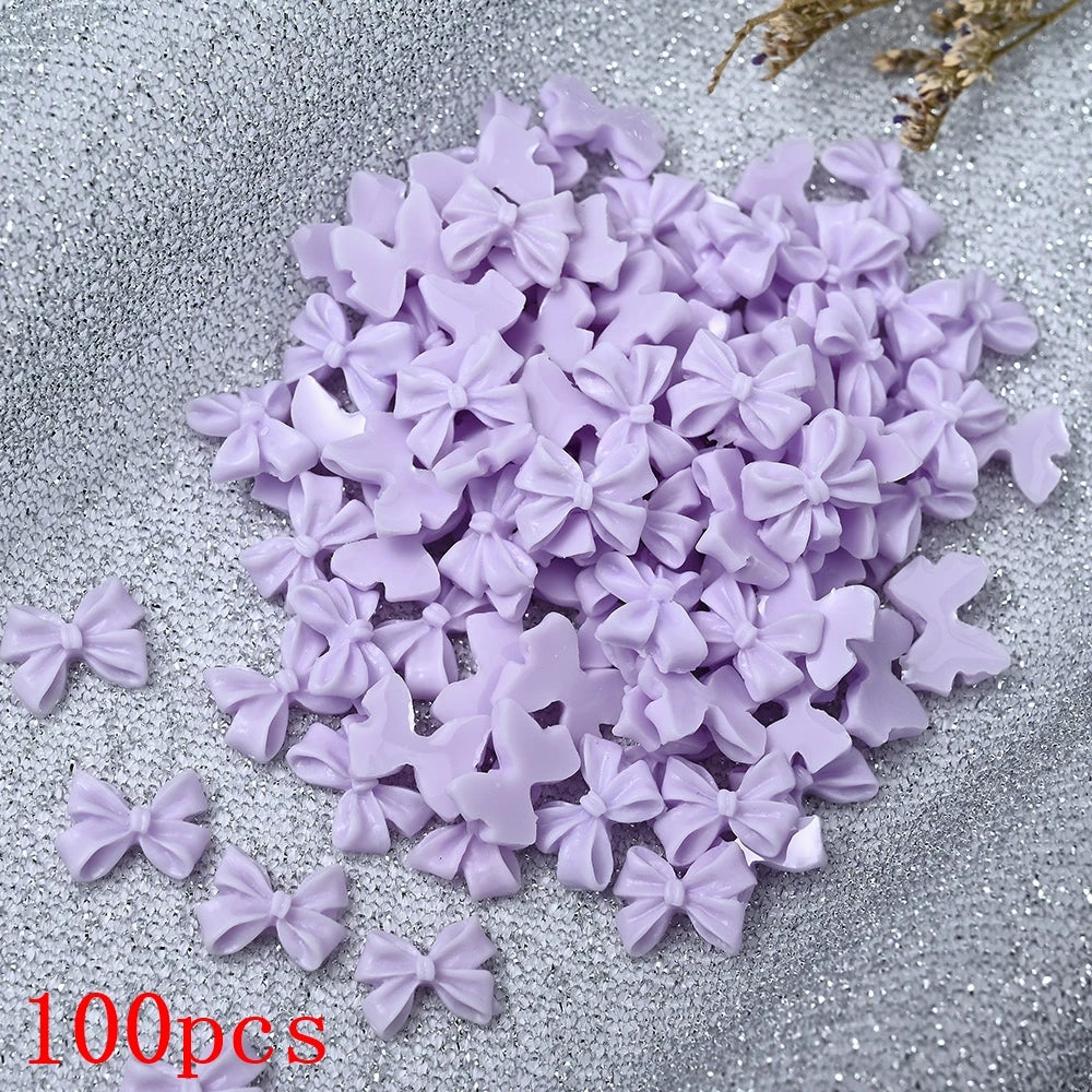 Bow Flower Nail Art Resin Decorations – Kawaii Manicures - Image 28