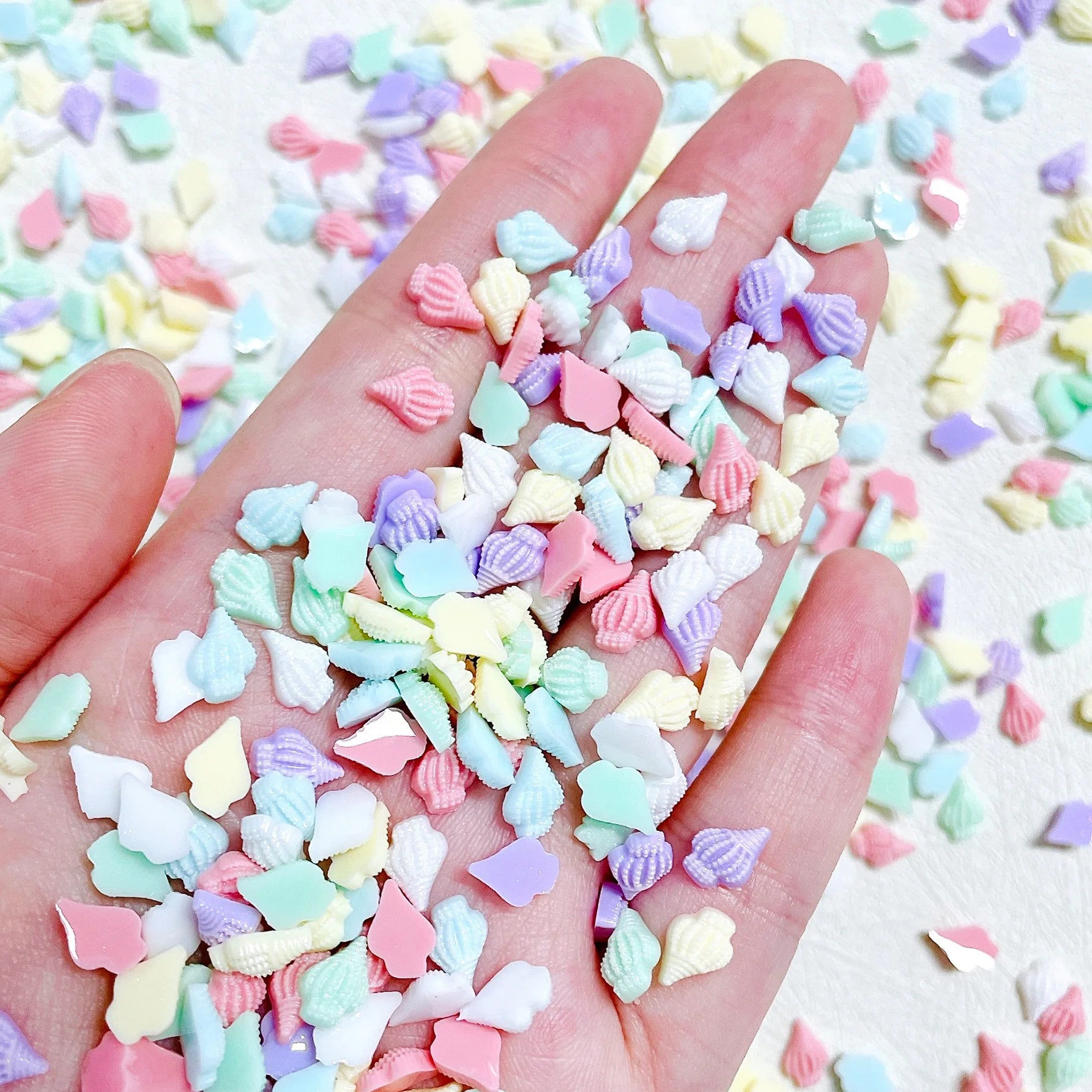 30pcs Resin Nail Charms – Kawaii 3D Shell & Jellyfish Nail Art - Image 9