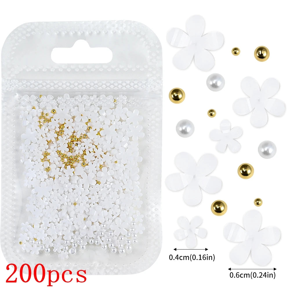 Bow Flower Nail Art Resin Decorations – Kawaii Manicures - Image 32