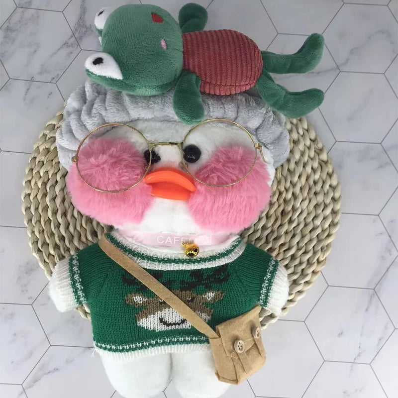 4Pcs Set Doll Clothes & Accessories for 30Cm Yellow Duck Kawaii Dolls - Image 4