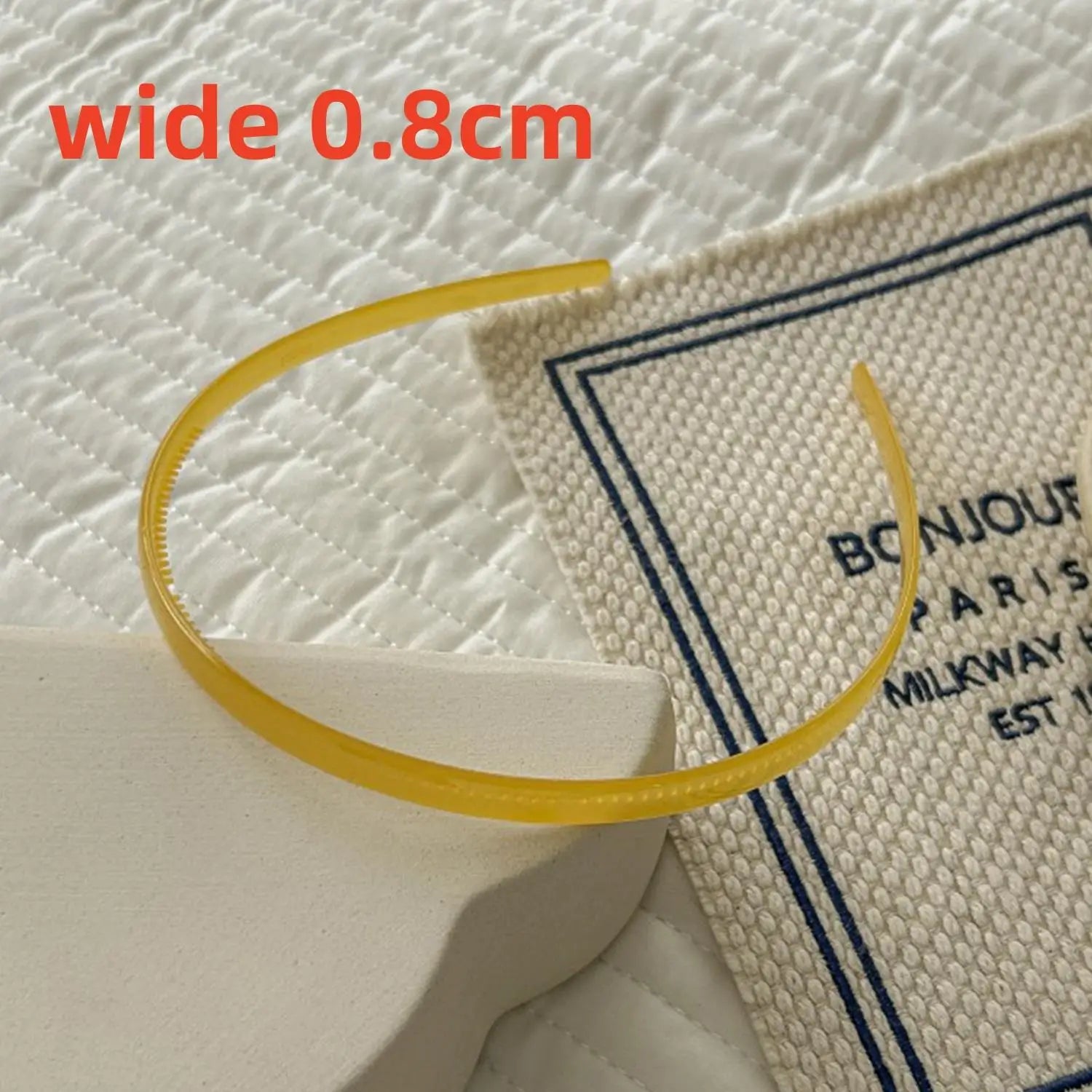 Plastic Translucent Hair Head Hoop Band – Non-slip Tooth Hairband - Image 15