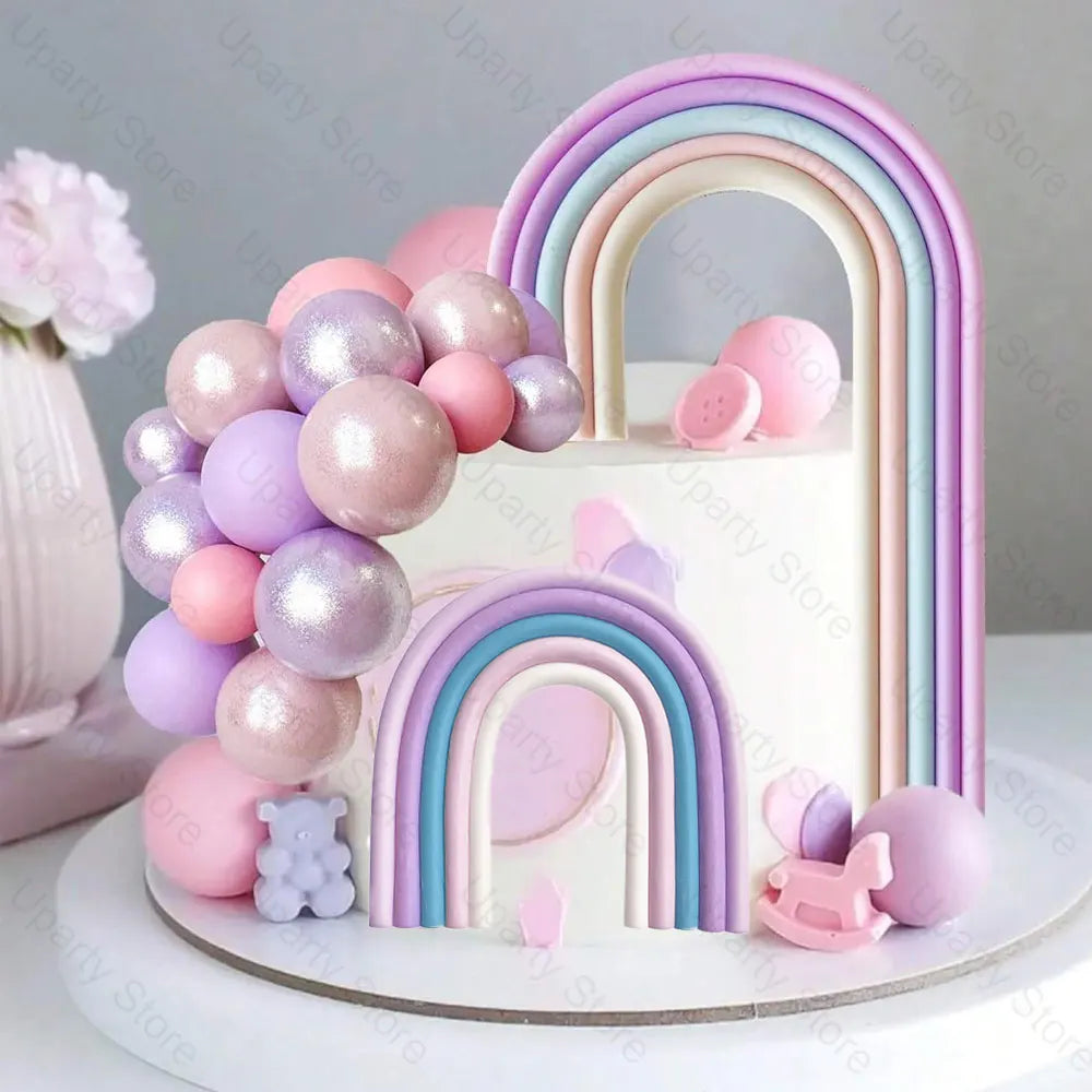 2 Packs Rainbow Cake Toppers - Image 4