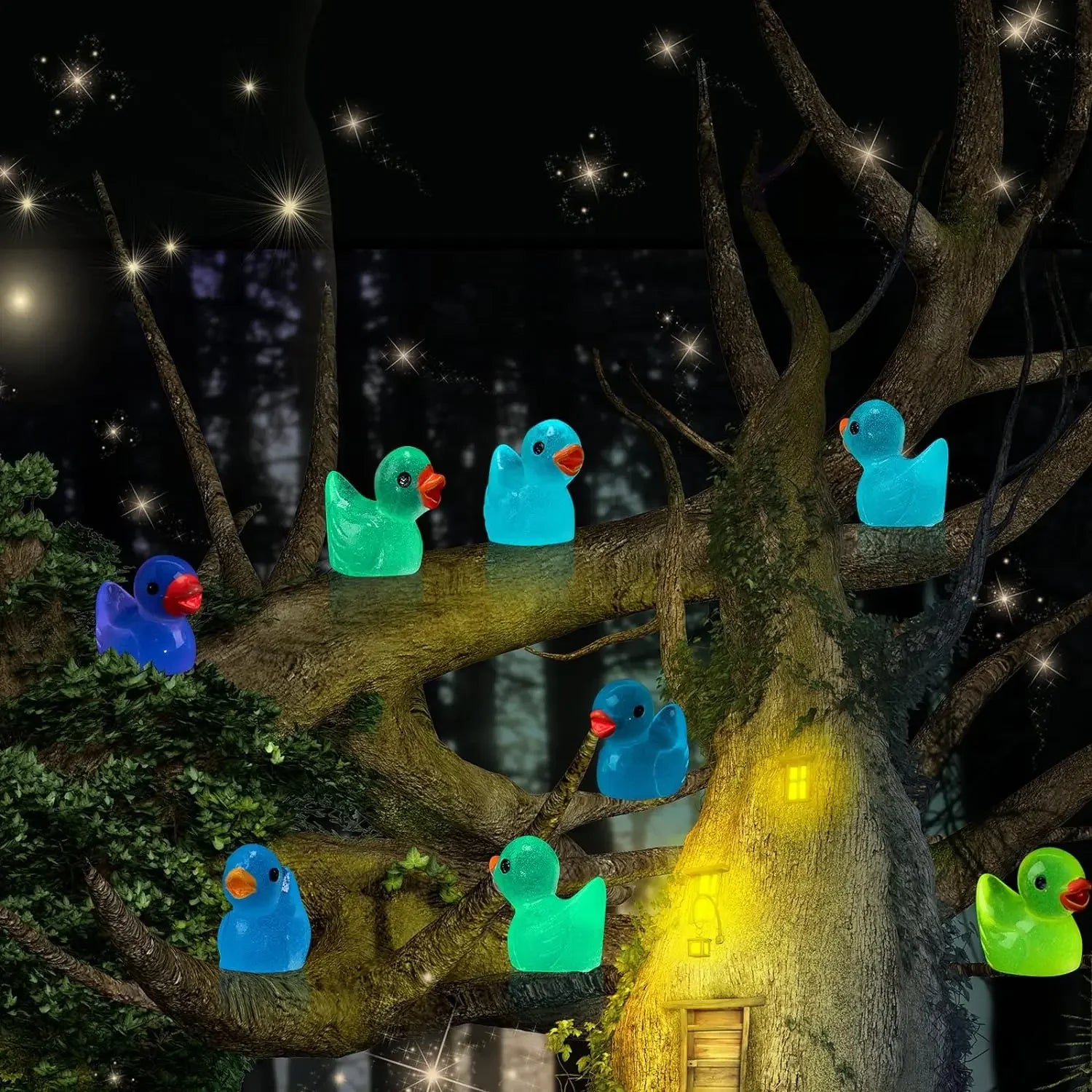 Luminous Mini Ducks – Glow in the Dark Fairy Garden Accessories - Image 4