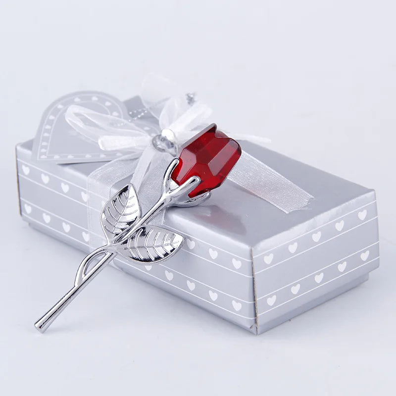 Glass Rose Mini Crystal Flower - Image 6