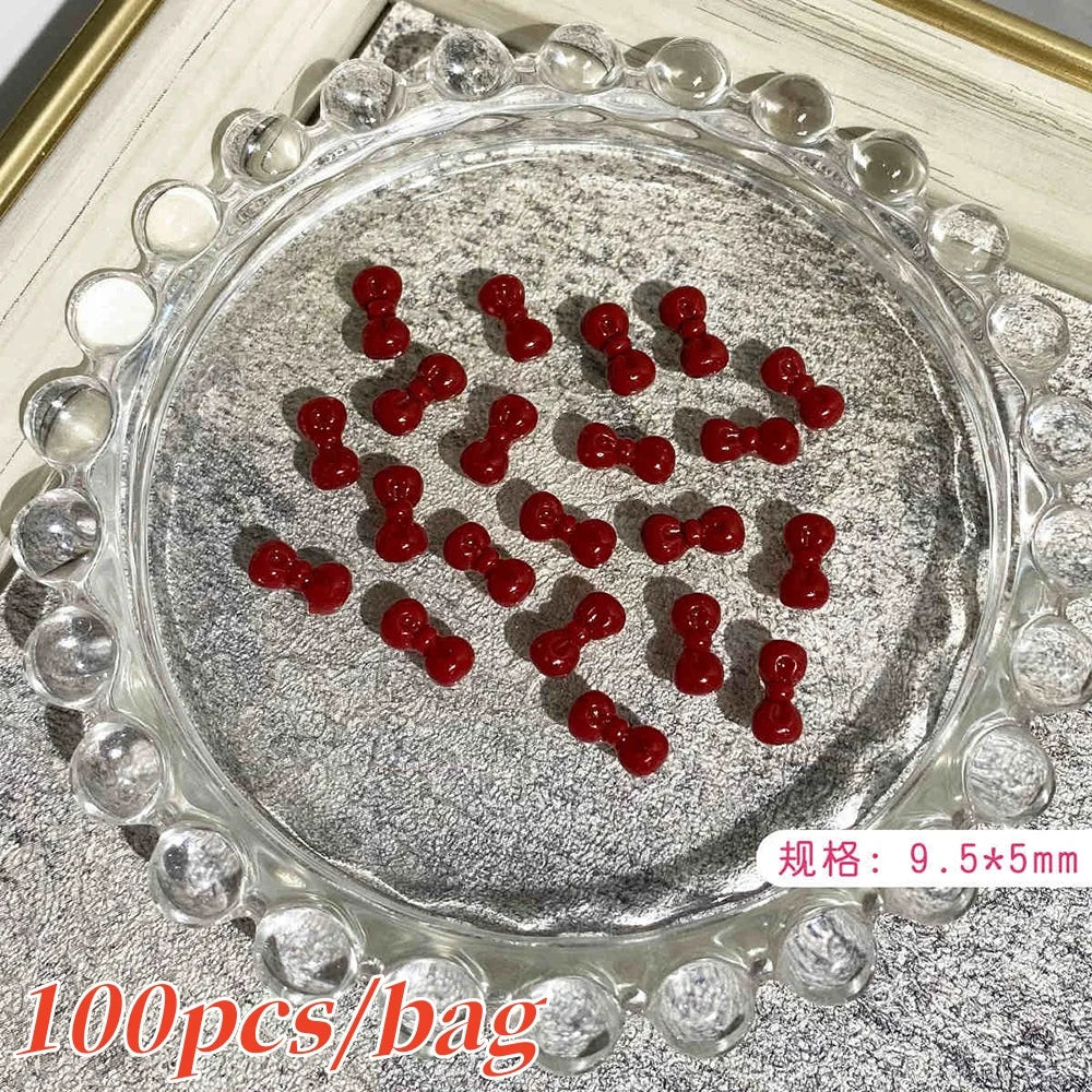 Bow Flower Nail Art Resin Decorations – Kawaii Manicures - Image 14