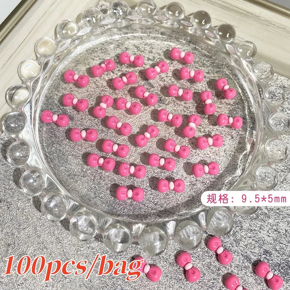 Bow Flower Nail Art Resin Decorations – Kawaii Manicures - Image 35