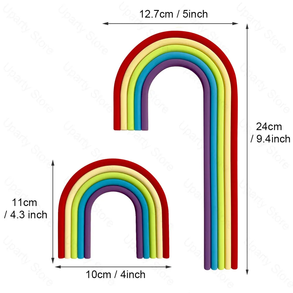 2 Packs Rainbow Cake Toppers - Image 7