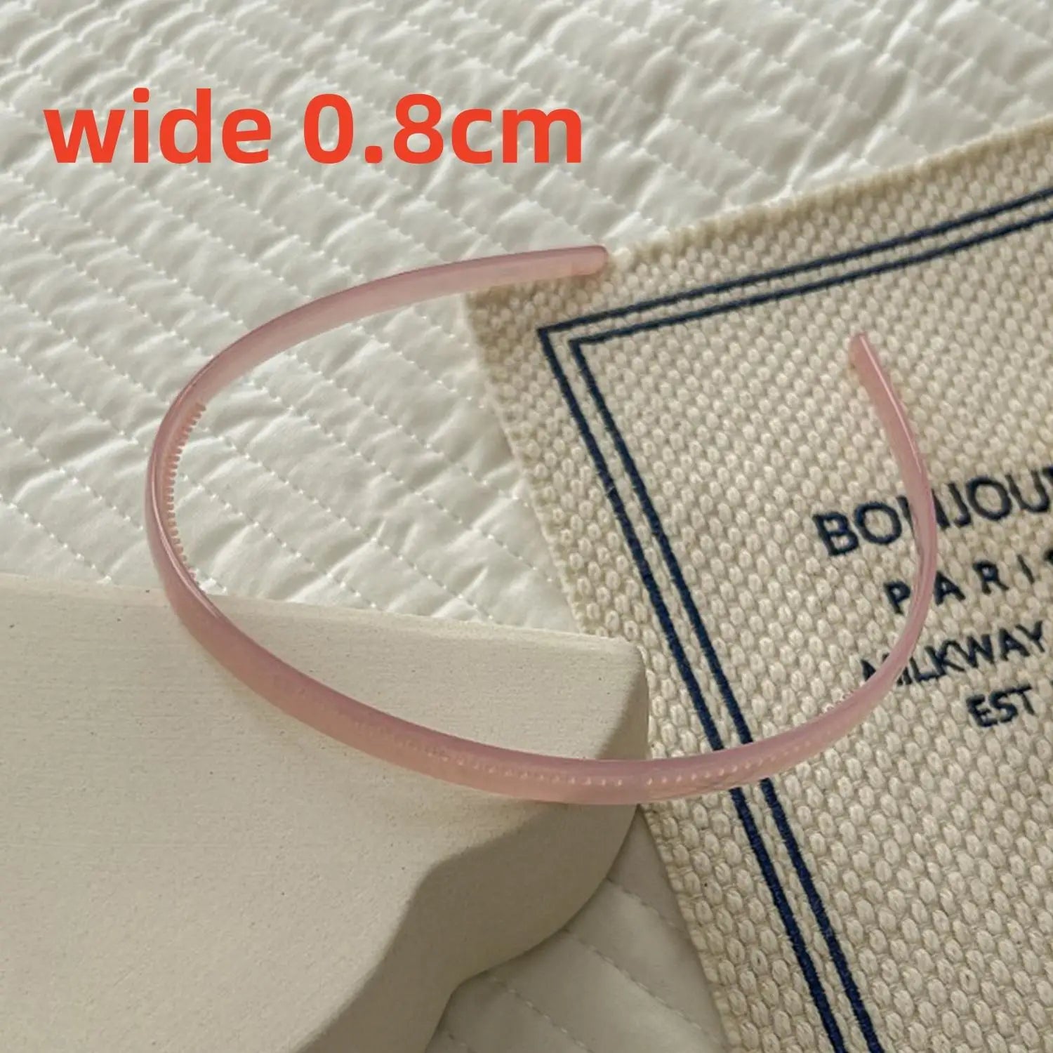 Plastic Translucent Hair Head Hoop Band – Non-slip Tooth Hairband - Image 22