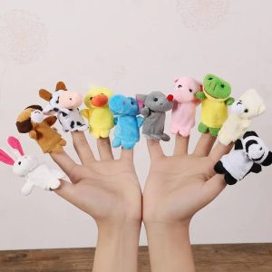 Cartoon Hand Doll Finger Puppet Set – Plush Toys for Early Education