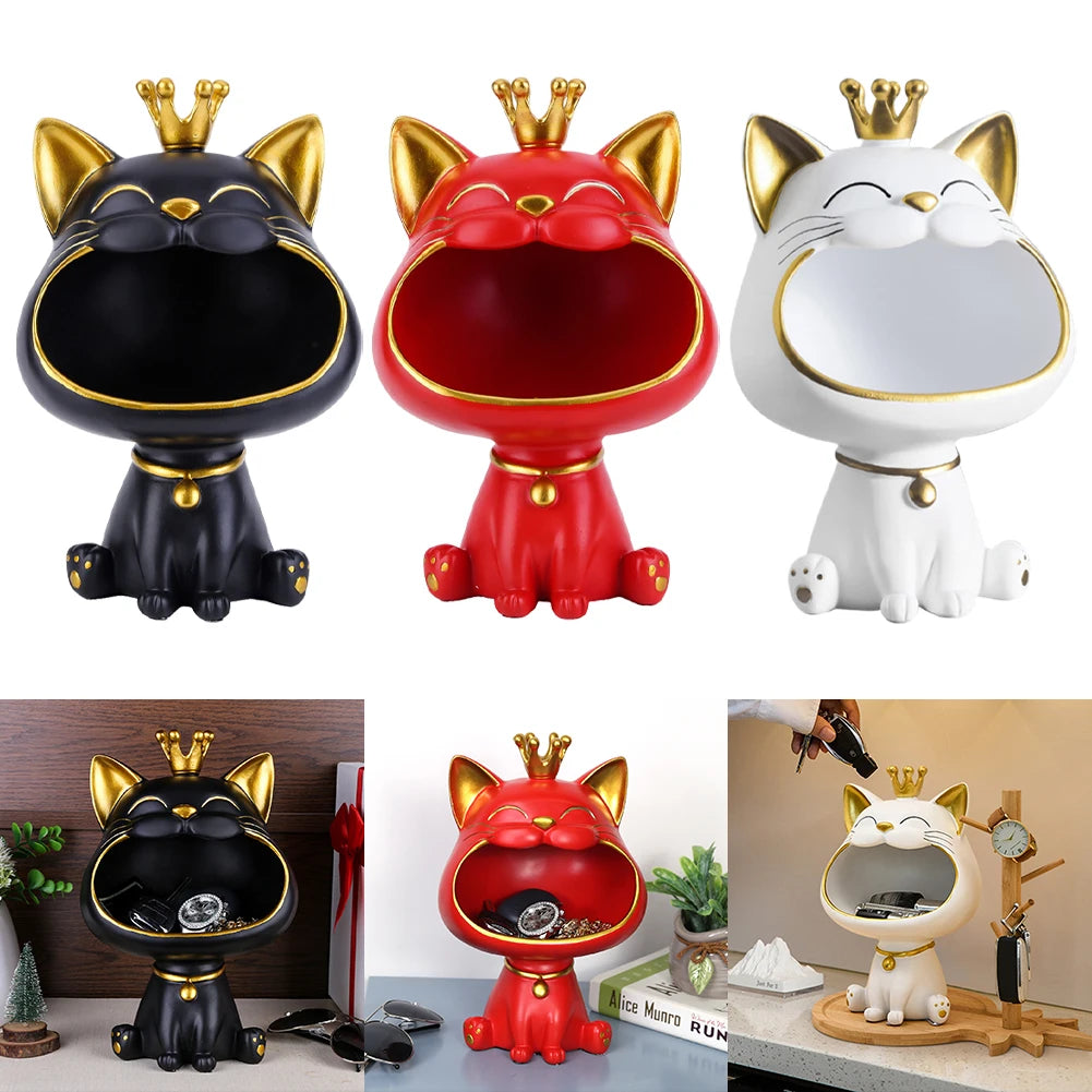 Lucky Cat Resin Statue