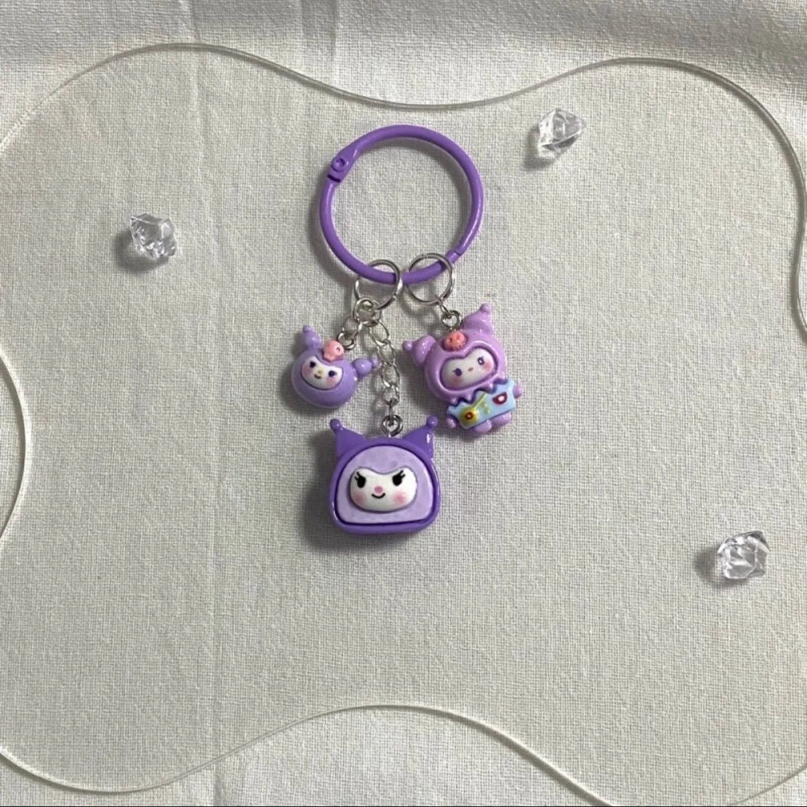 Sanrio Kawaii Anime Keychain Collection – Hello Kitty, Melody, Kuromi - Image 6