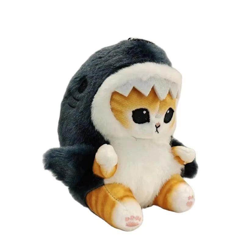 Adorable Shark Cat Plush Pendant – Cute Decor - Image 6