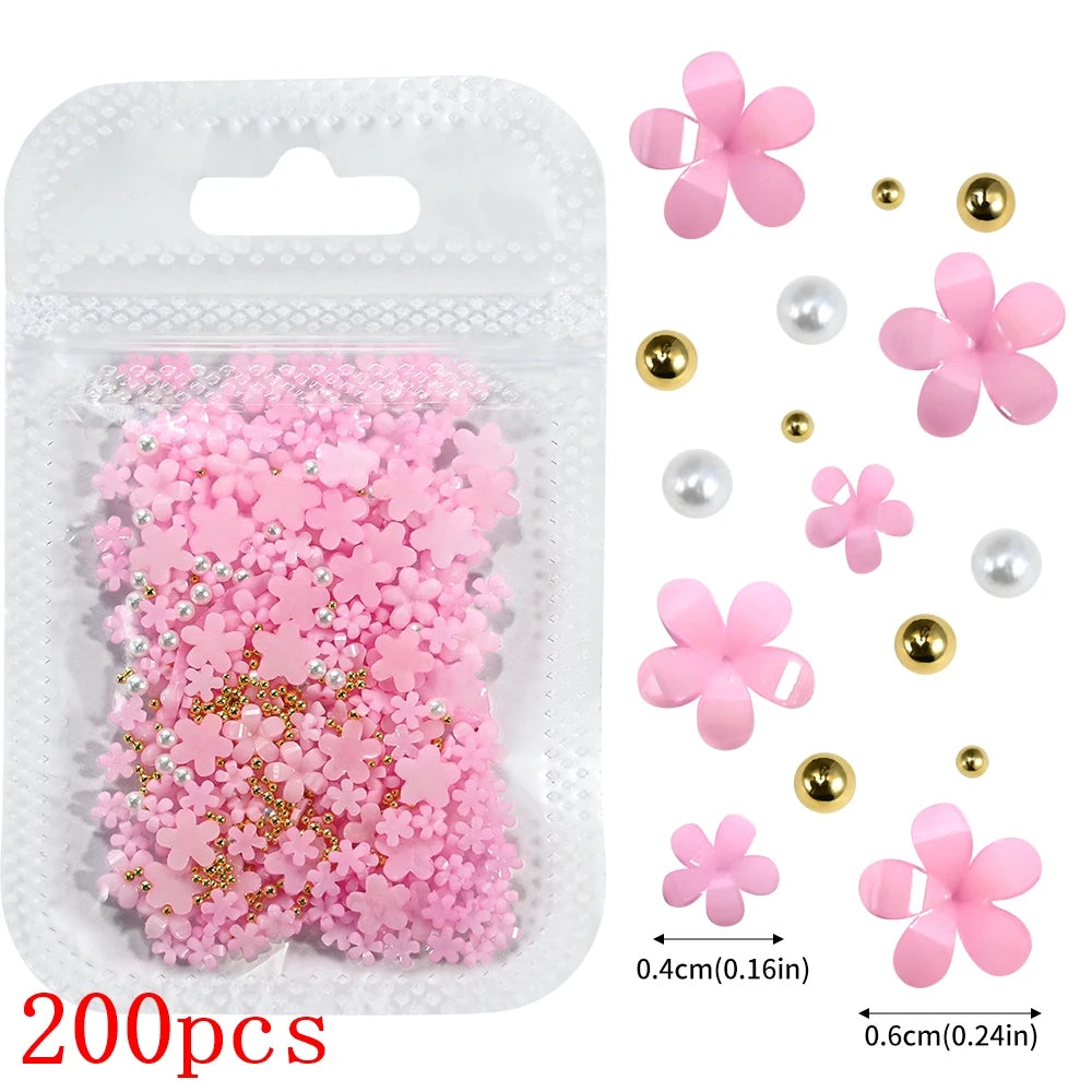 Bow Flower Nail Art Resin Decorations – Kawaii Manicures - Image 45
